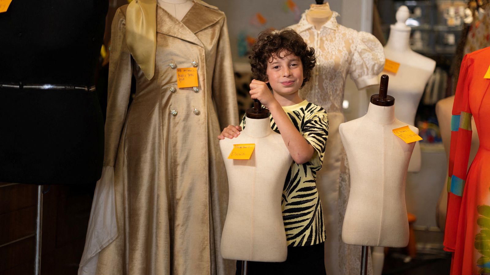 10-year-old American fashion designer shuttles between school and runways