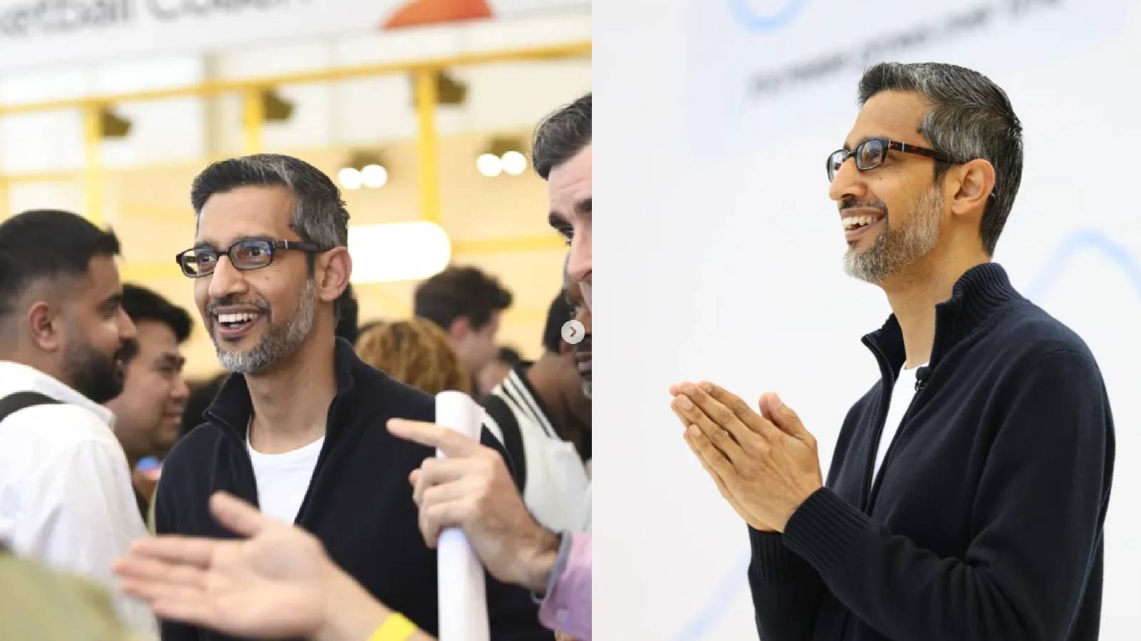 Pro-Palestinian protesters walk out as Sundar Pichai speaks at Stanford