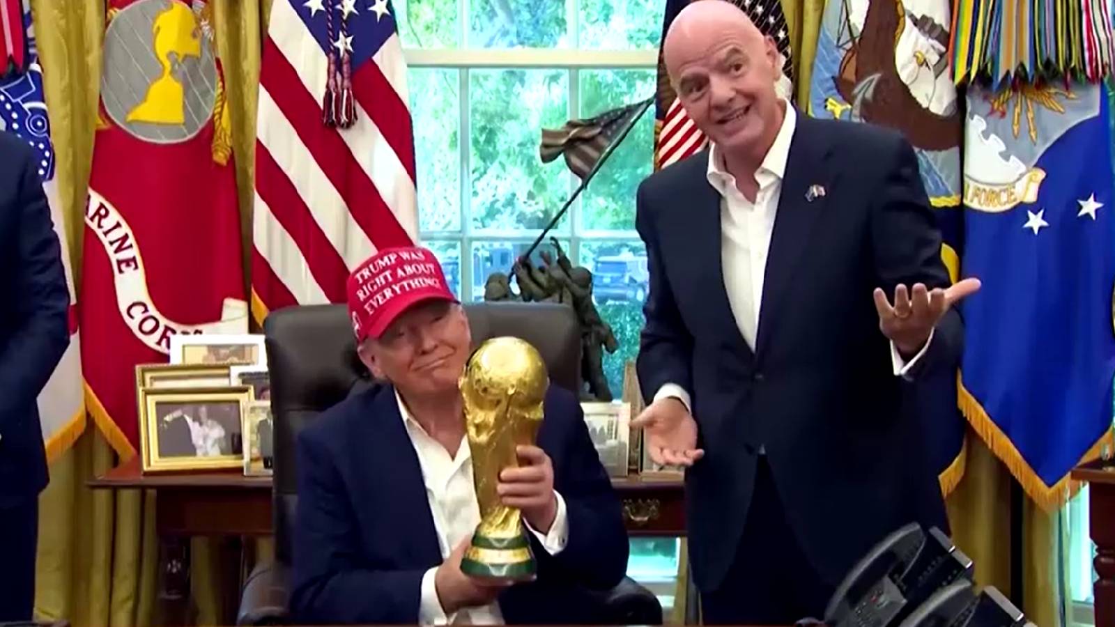 Trump set for World Cup final appearance alongside Infantino