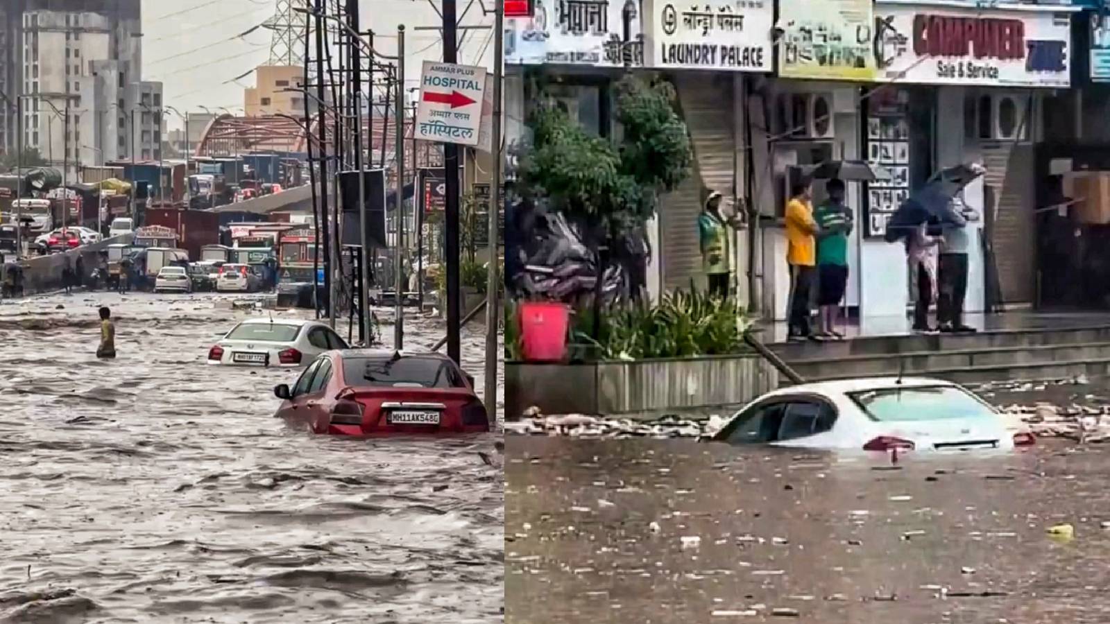 Heavy showers flood parts of Mumbai, slow road traffic and trains