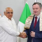 Gujarat CM Patel meets Ukraine's envoy, Russian trade representatives