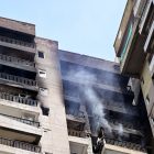 Air Conditioner blast triggers fire on 21st floor of flat in Noida high-rise