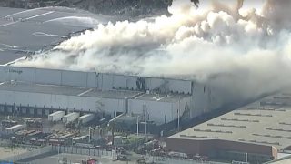 Warehouse fire: Los Angeles declares emergency