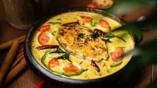 Flavour-packed creamy king fish curry