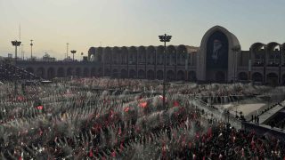 Performer calls for Trump's death at funeral of Iran's supreme leader
