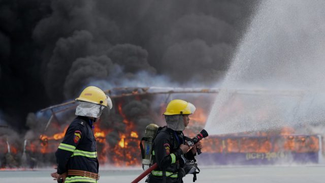 Myanmar torches $600 million worth of seized heroin, meth and other drugs